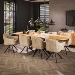 Tuco uitschuifbare Eetkamertafel Acaciahout 175/275cm