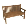 Tuinbank teak rechte rug 130cm