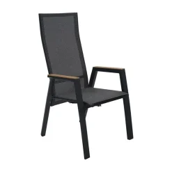 Tuinstoel Amir Teak Noir