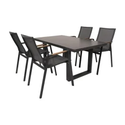 Tuinstoel Tarragona Teak Noir