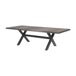 Tuintafel Castilla Noir met kruispoot 243cm