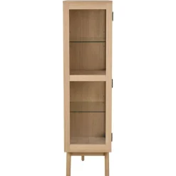 Tuvra Vitrinekast Laag Naturel Eiken 140cm