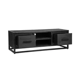 Tv meubel Chili Zwart Mangohout 120cm