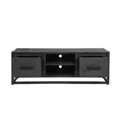 Tv meubel Chili Zwart Mangohout 120cm