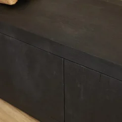 TV meubel Dortmund mangohout zwart 200cm