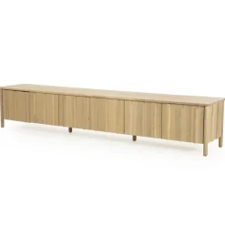 Tv-meubel Jake 6 deurs naturel 264cm