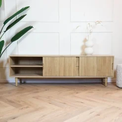 Tv meubel Jule Naturel Eikenhout 200cm