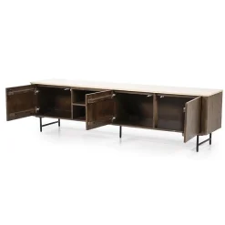 TV meubel Lio mangohout 3 deurs 200cm