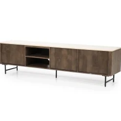 TV meubel Lio mangohout 3 deurs 200cm