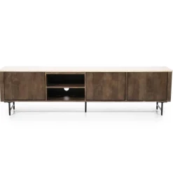 TV meubel Lio mangohout 3 deurs 200cm