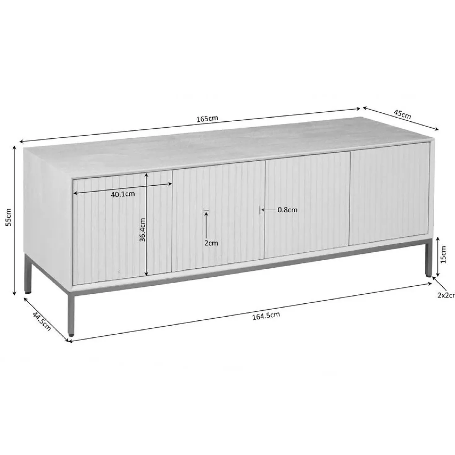 Tv meubel Martin Naturel 165cm