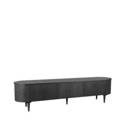Tv Meubel Oliva Zwart Eikenhout 220cm