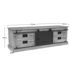 Tv meubel Trenso Mangohout 155 cm