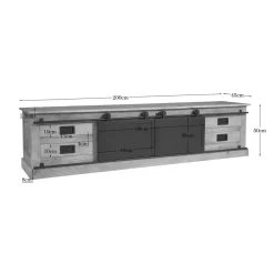 Tv meubel Trenso Mangohout 200 cm