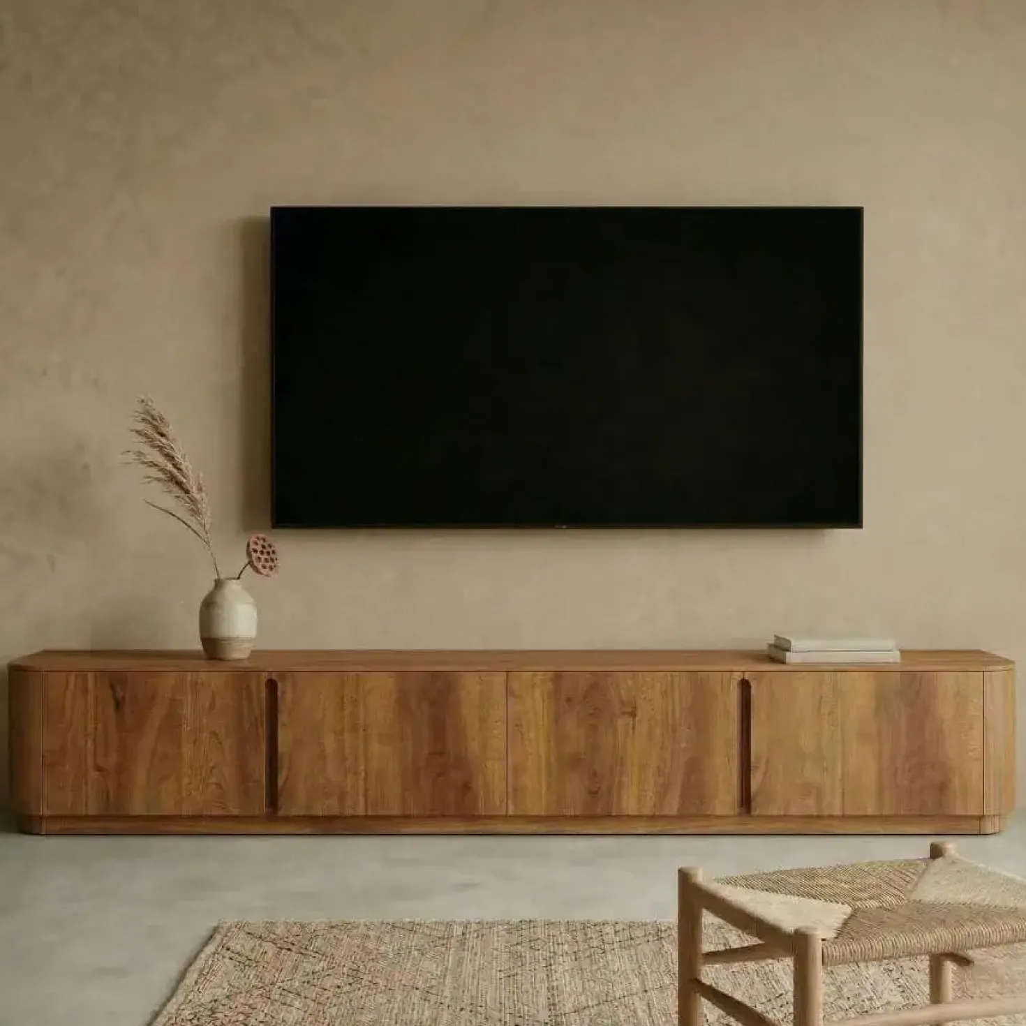 Tv meubel Yama naturel staand | 195cm