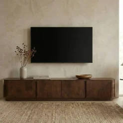 Tv meubel Yama walnoot staand | 195cm