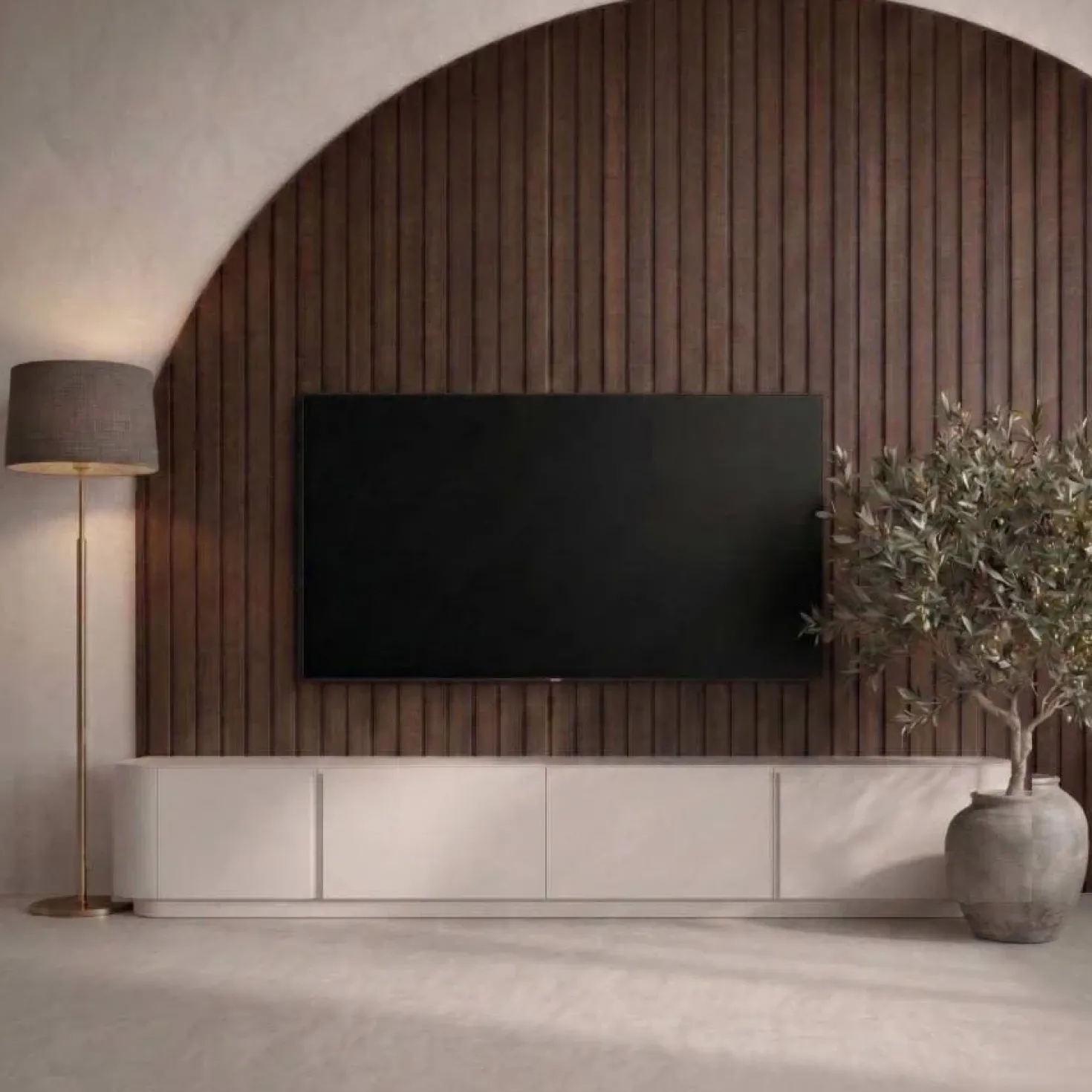 Tv meubel Yama zand staand | 235cm