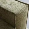 U-Bank River Chaise longue rechts – Groen stof
