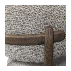 Udar Eetkamerstoel naturel met houten frame bruin