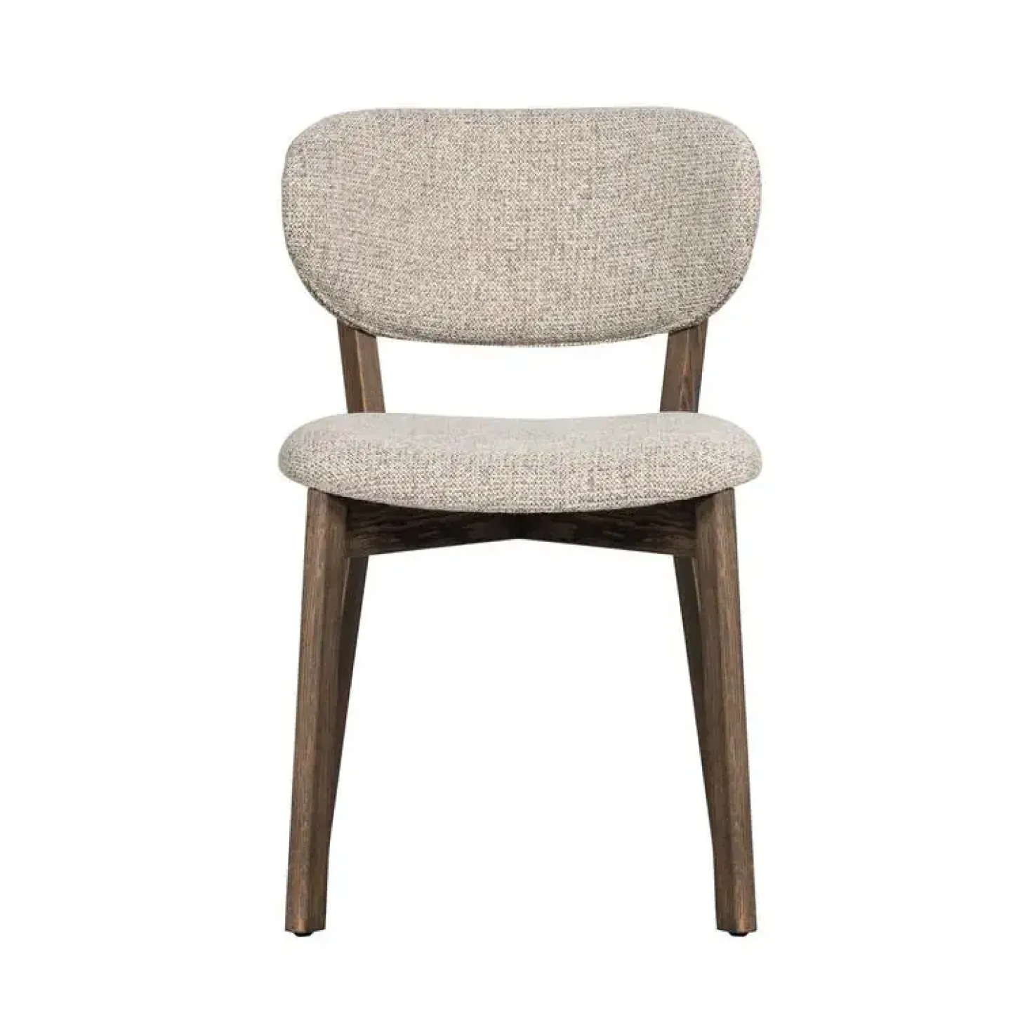 Udar Eetkamerstoel naturel met houten frame bruin