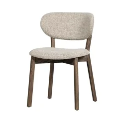 Udar Eetkamerstoel naturel met houten frame bruin