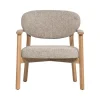 Udar Fauteuil naturel met houten frame naturel