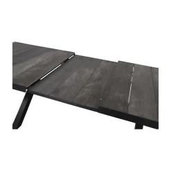 Uittrektafel Castilla Noir met kruispoot 204-264cm