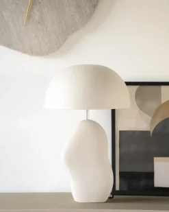 Uzo 1-lichts Tafellamp beige