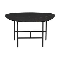 Vajen Salontafel organisch Zwart Marmerlook 70cm