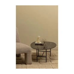 Vajen Salontafel organisch Zwart Marmerlook 80cm