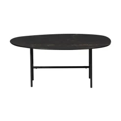 Vajen Salontafel organisch Zwart Marmerlook 80cm