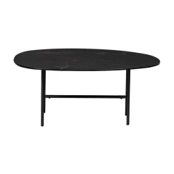 Vajen Salontafel organisch Zwart Marmerlook 80cm