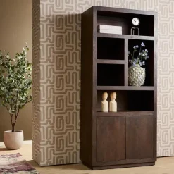 Vakkenkast Dortmund Walnoot 90cm