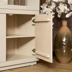 Vakkenkast Dortmund XL mangohout zand 160cm