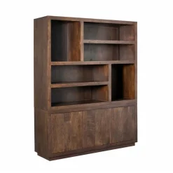 Vakkenkast Dortmund XL Walnoot 160cm