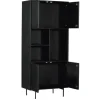 Vakkenkast Martin 90 cm zwart