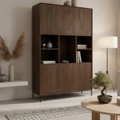 Vakkenkast Martin XL Walnoot 135cm