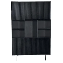 Vakkenkast XL Martin Zwart 135cm