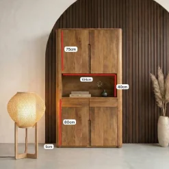 Vakkenkast Yama naturel | 120cm