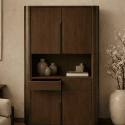 Vakkenkast Yama walnoot | 120cm