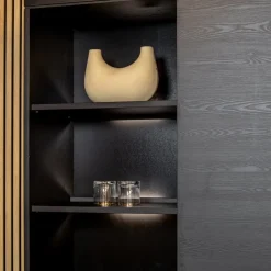 Valente Wandkast Zwart 120cm