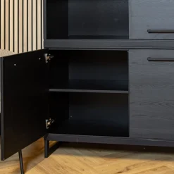Valente Wandkast Zwart 120cm