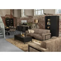 Valente Wandkast Zwart 120cm