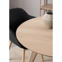 Valetta Eettafel Rond Naturel 100cm