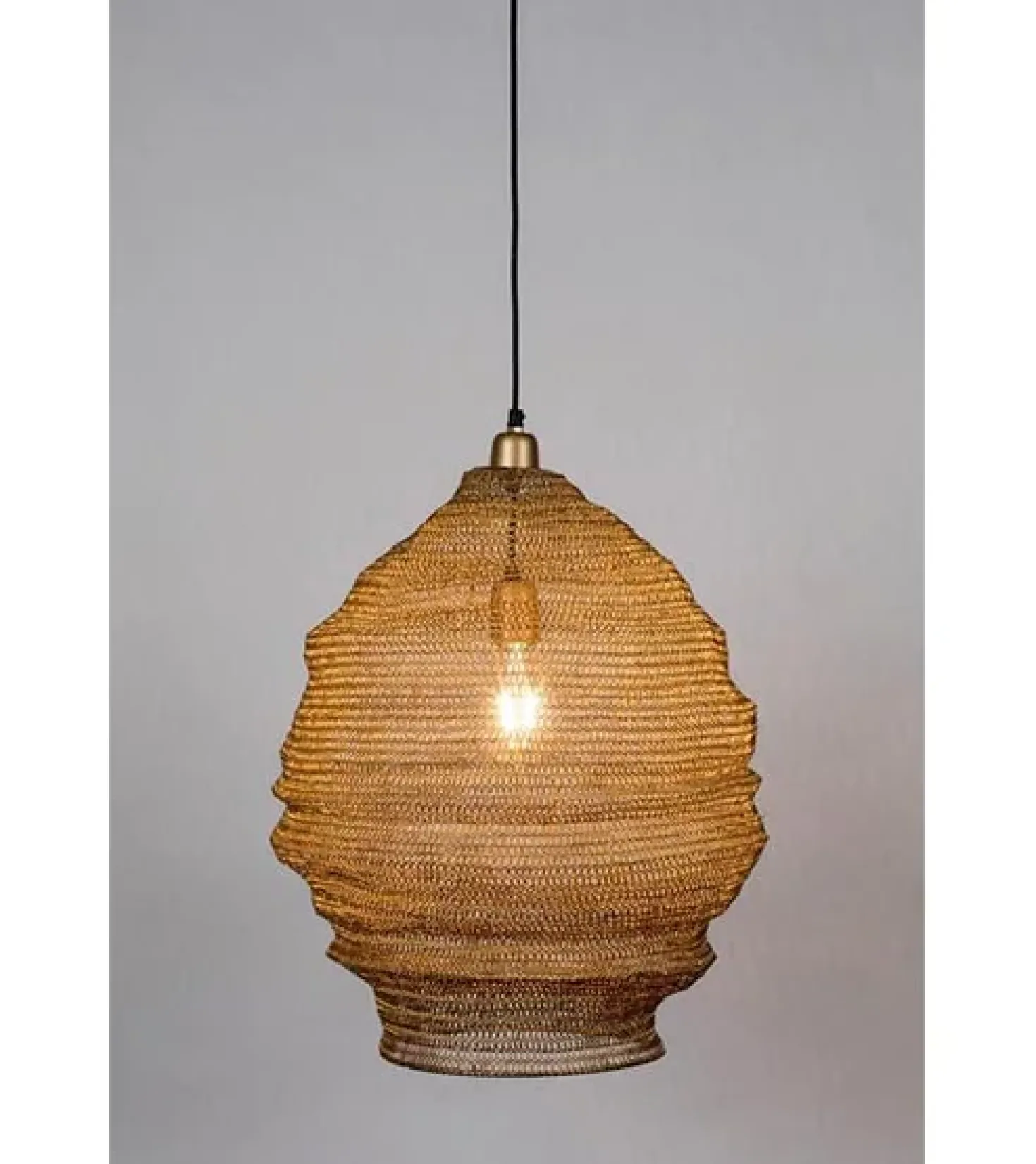 Valier 1-lichts hanglamp goud 48cm