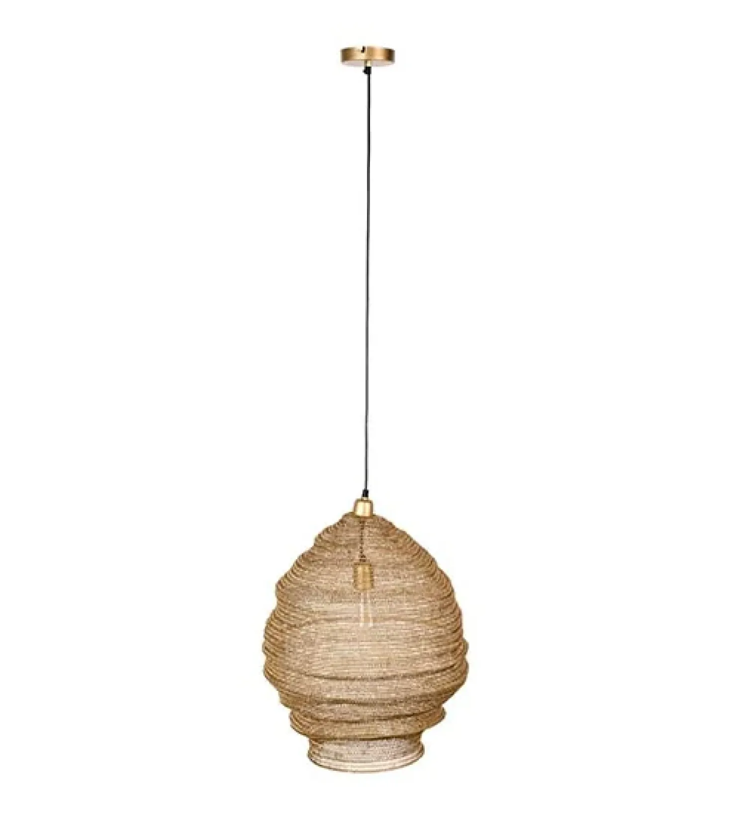 Valier 1-lichts hanglamp goud 48cm