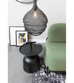 Valier 1-lichts hanglamp zwart 48cm