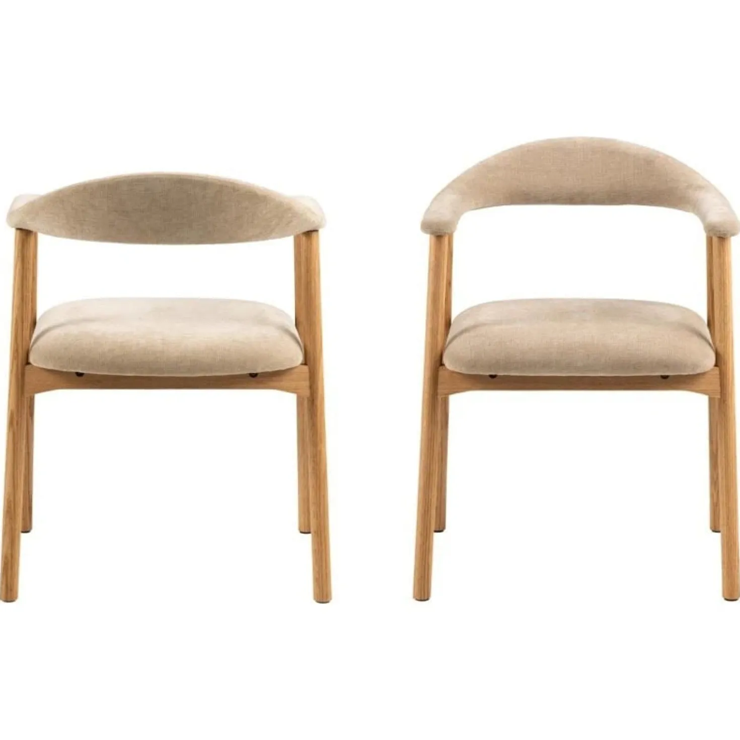 Vandis Eetkamerstoel Beige Stof