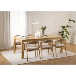Vandis Eetkamerstoel Beige Stof