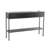Varo Sidetable 2 lades Zwart Hout
